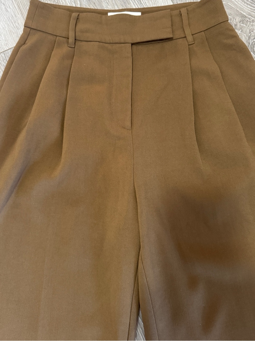 Oak + Fort Coffee Liqueur High-Rise Straight-Leg Trousers Pants office Size 6 - Picture 5 of 16